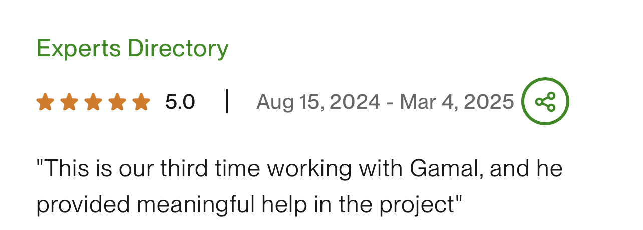 Experts Directory testimonial